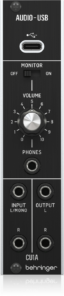 CU1A Ultra-Low Latency 2 In/2 Out USB/Audio Interface for Eurorack